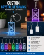 Rectangle Crystal Keychain