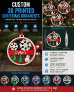3D Printed Custom Ornaments