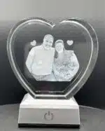 3D Crystal Photo Hearts