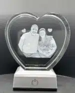 3D Crystal Photo Hearts - Image 2
