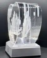 3D Crystal Photo Hearts - Image 3