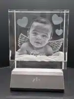 3D Crystal Photo Cube - Image 2