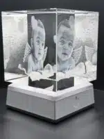 3D Crystal Photo Cube - Image 4
